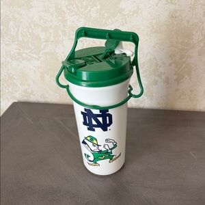 Notre Dame Fighting Irish Tumbler with Green Lid